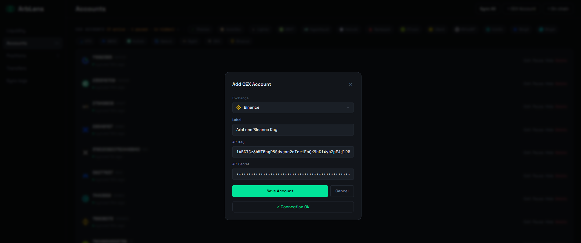 Step 6: Connect to ArbLens