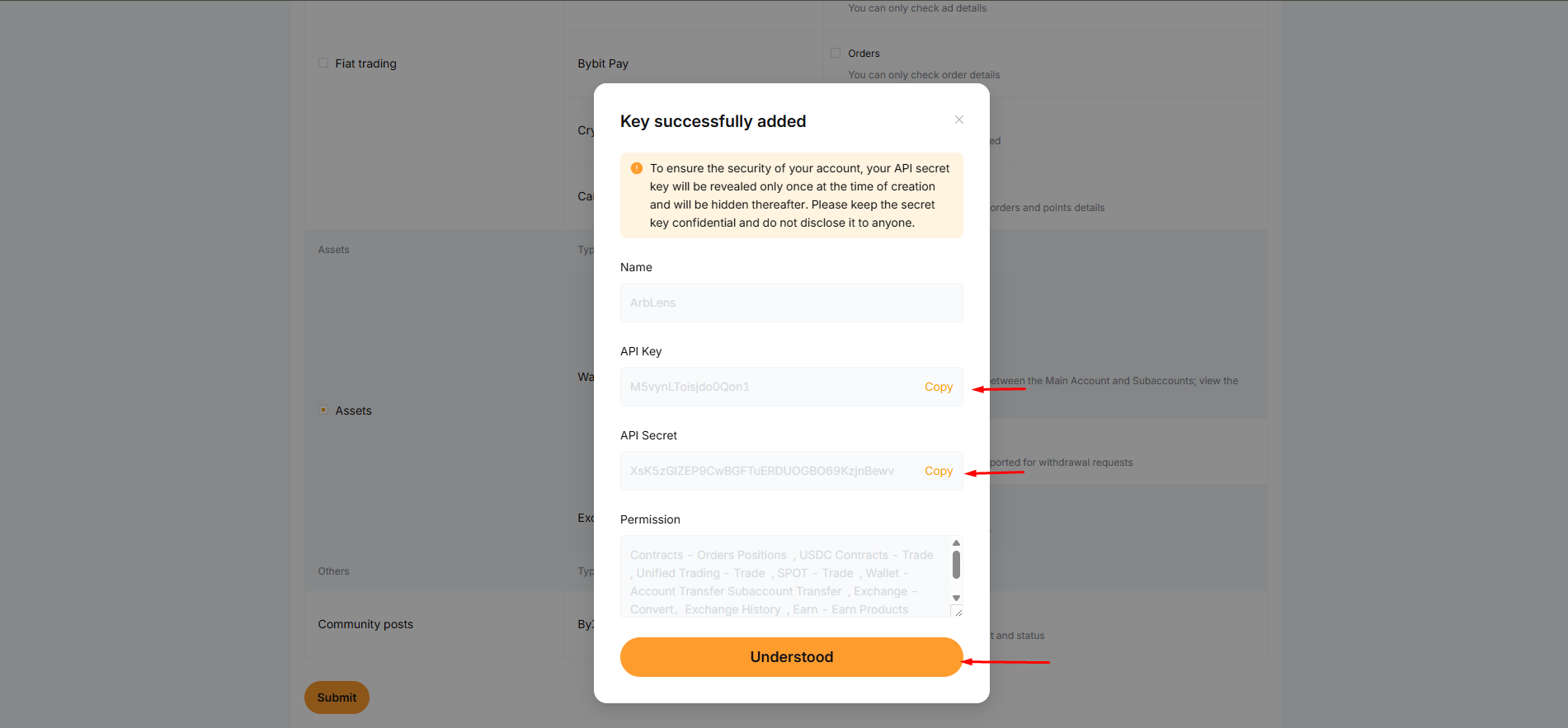 Step 7: Copy Your API Credentials