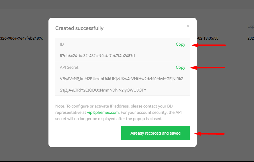 Step 5: Copy Your API Credentials